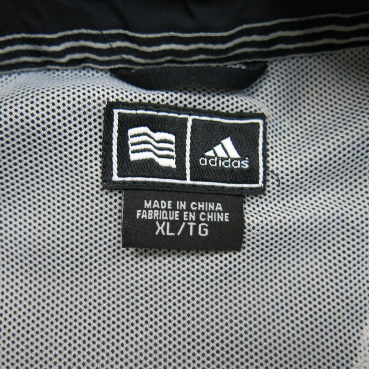 Adidas Mens 1/4 Zip Sweatshirt Pullover Long Sleeves Mock Neck Black Size XL