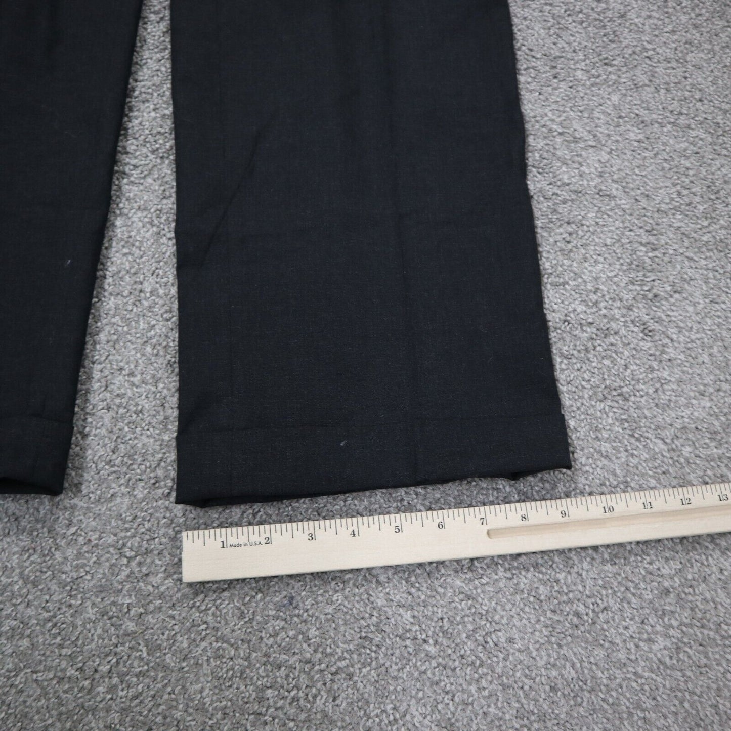 Lauren Ralph Lauren Mens Dress Pant Flat Front Mid Rise Stretch Black Size 36/32