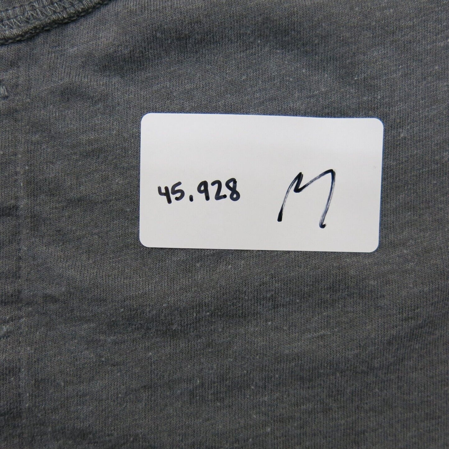 J. Crew Washed Mens Sweatshirt Henley Neck Long Sleeves Solid Gray Size Medium
