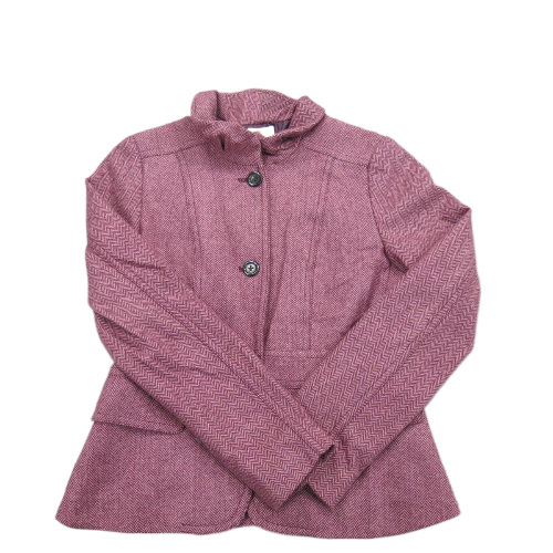 J. Crew Womens Pea Coat Jacket Front Button Long Sleeves Pockets Pink Size 4