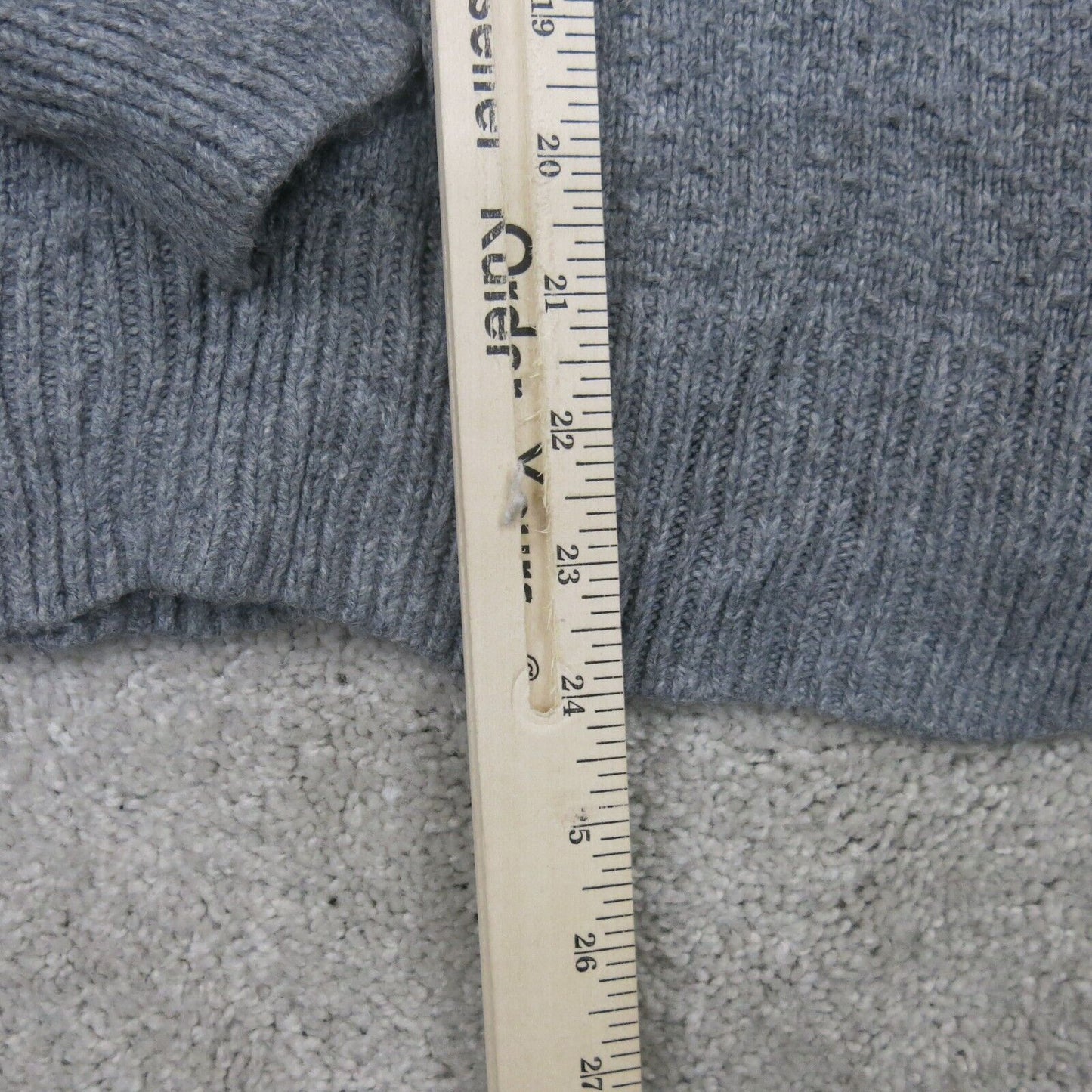 Madewell Womens Pullover Sweater Round Neck Long Sleeves Solid Gray Size Medium