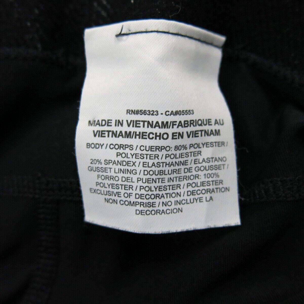 Nike Pro Womens Capri Pants High Elastic Waist Mid Rise Black Size Small