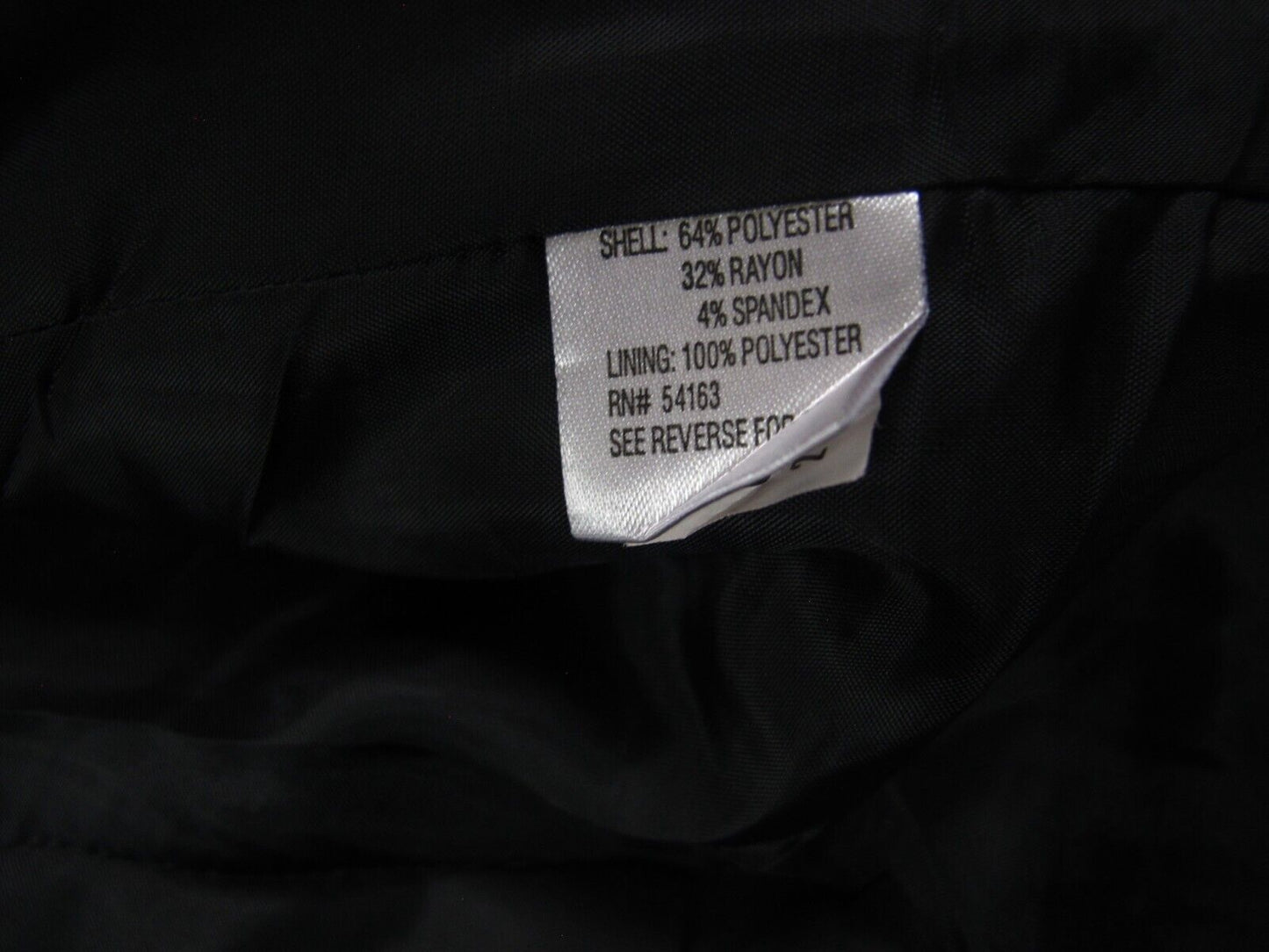 Calvin Klein Women Blazer Coat Long Sleeves Single Breasted Pockets Black Size 4