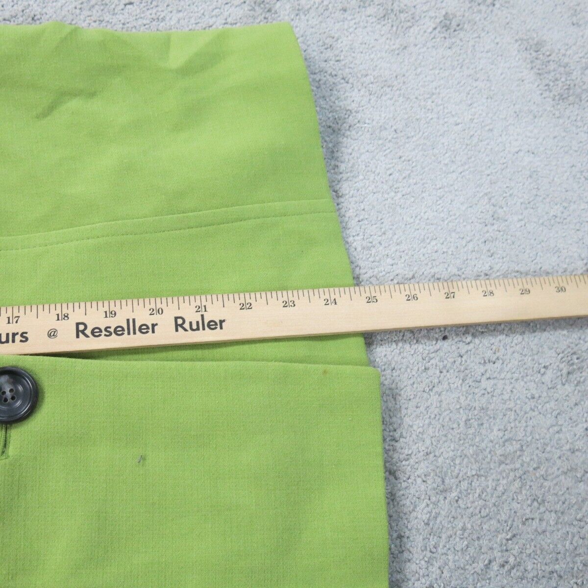 Tahari Womens Blazer Coat Single Breasted 3/4 Sleeve Pockets Green Size 12