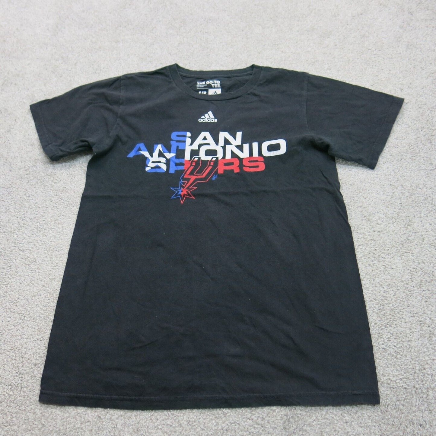 Nike Mens The Go To T Shirt Crew Neck Short Sleeves Graphic Print Black SZ Small