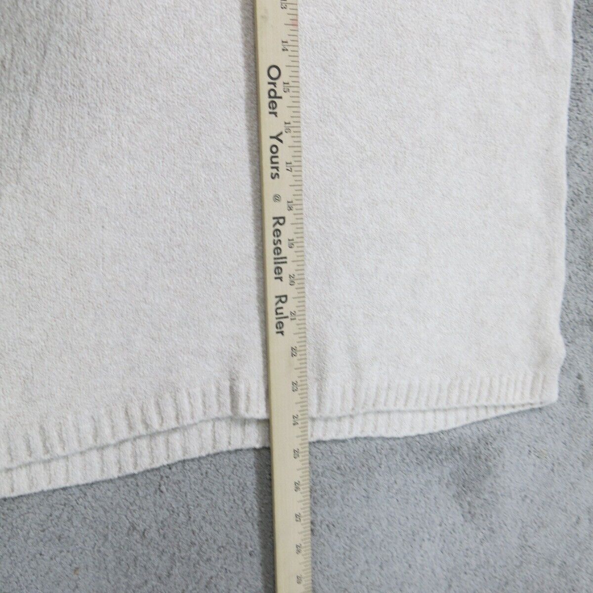 Pure Jill Womens Hoodie Sweater Knitted Long Sleeve Off White Size Medium