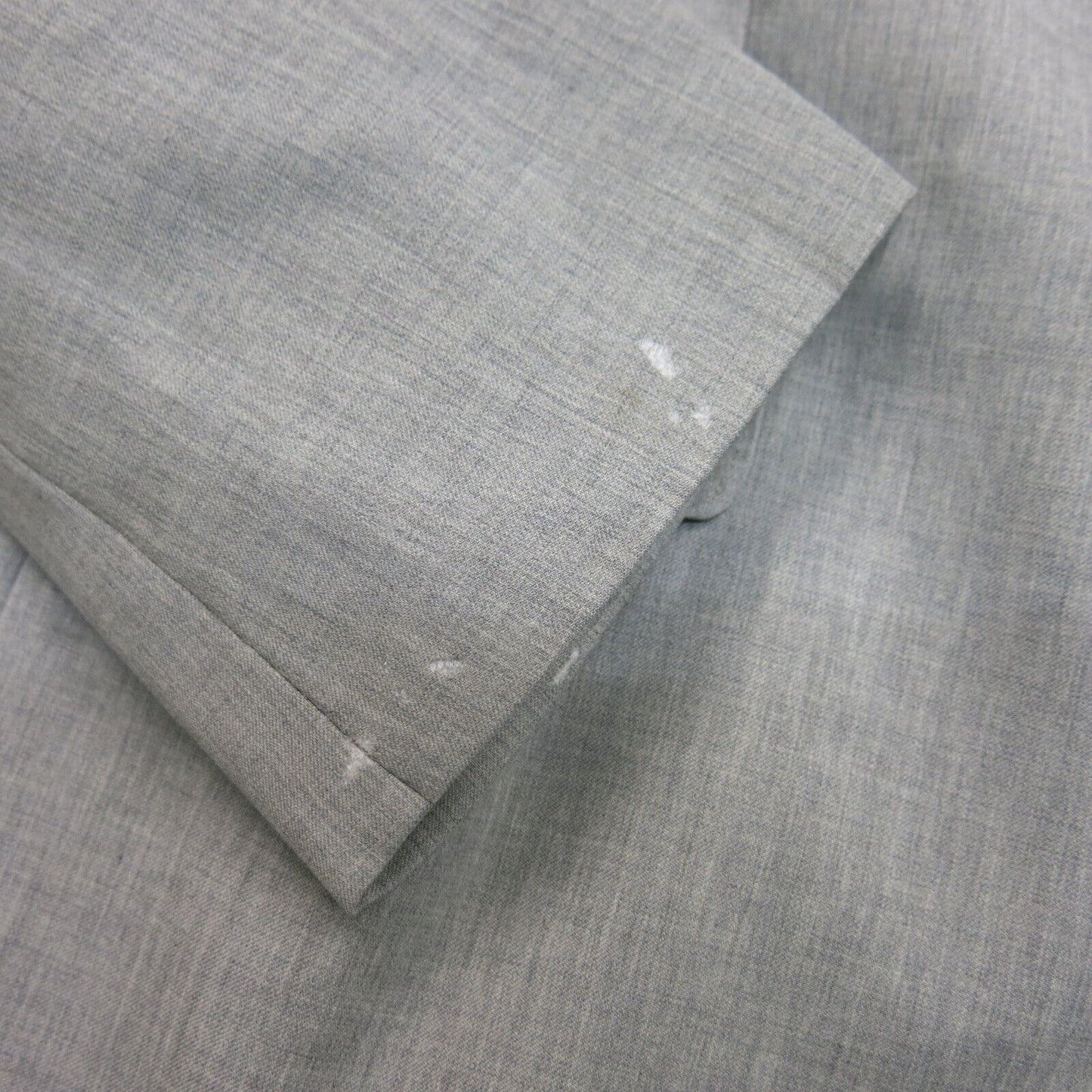 Calvin Klein Mens Blazer Coat Single Breasted Long Sleeves Pockets Gray Size 40R