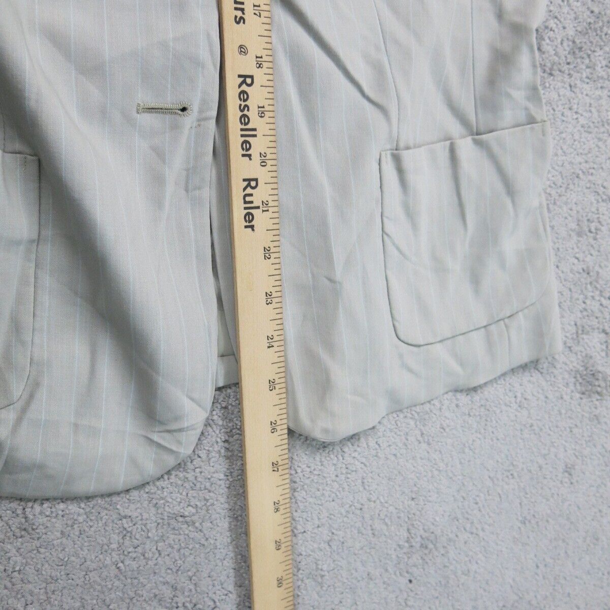 Ann Taylor Loft Womens Blazer Coat Striped Single Breasted Off White Size 10