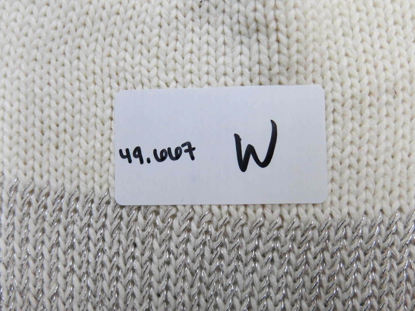 Banana Republic Womens Pullover Sweater Round Neck Long Sleeve Ivory Gray SZ XL