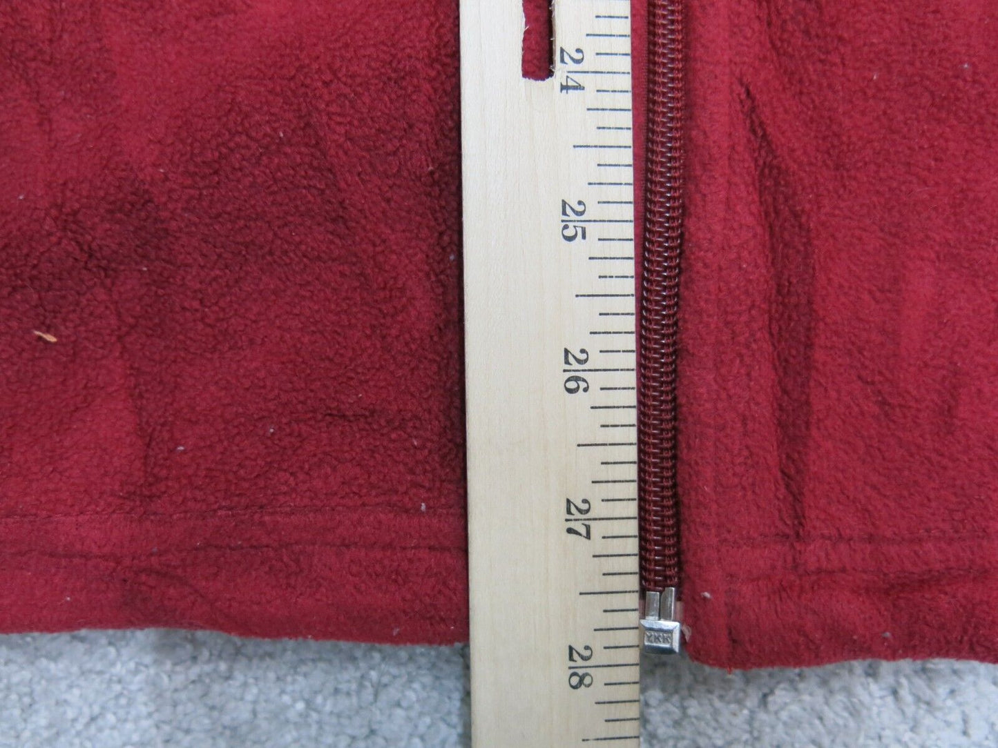 Columbia Mens Full Zip Up Jacket Long Sleeves Mock Neck Red Size Large