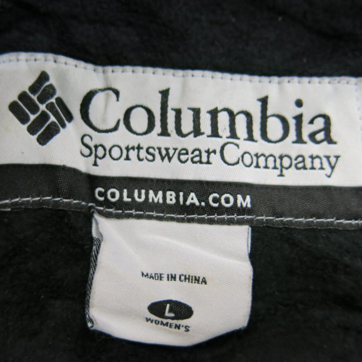 Columbia Sportswear Womens Windbreaker Jackets Full Zip Long Sleeve Black Size L