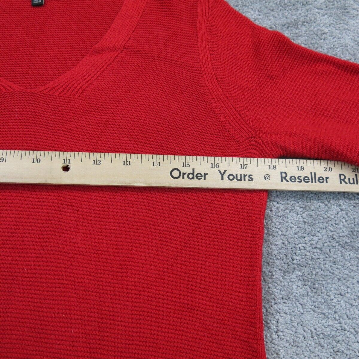 Talbots Womens Pullover Sweater Knitted V  Neck Long Sleeves Red Size X Small
