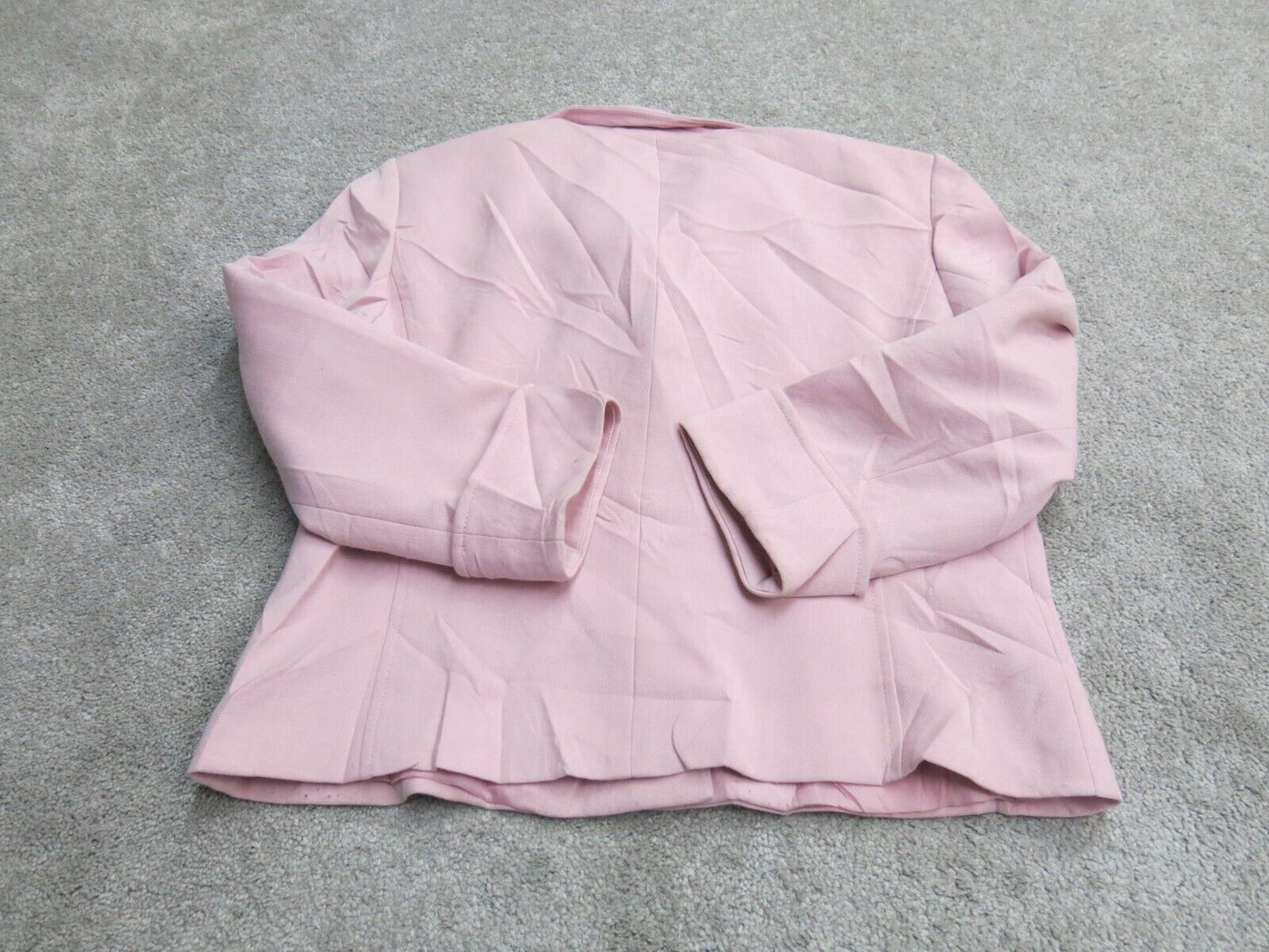 Tahari Womens Blazer Coat Single Breasted Three Button Long Sleeve Pink Size 6