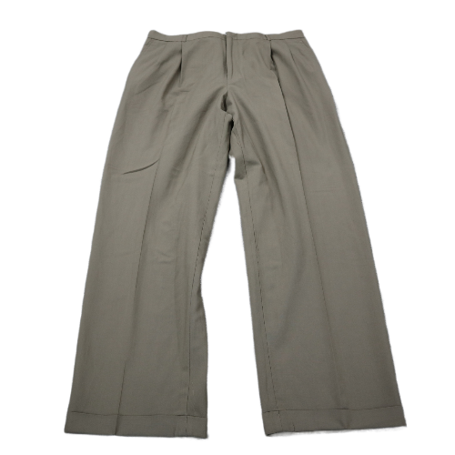 Lands End Mens Pants Dress Straight Leg 100% Wool High Rise Beige Size 38 Long