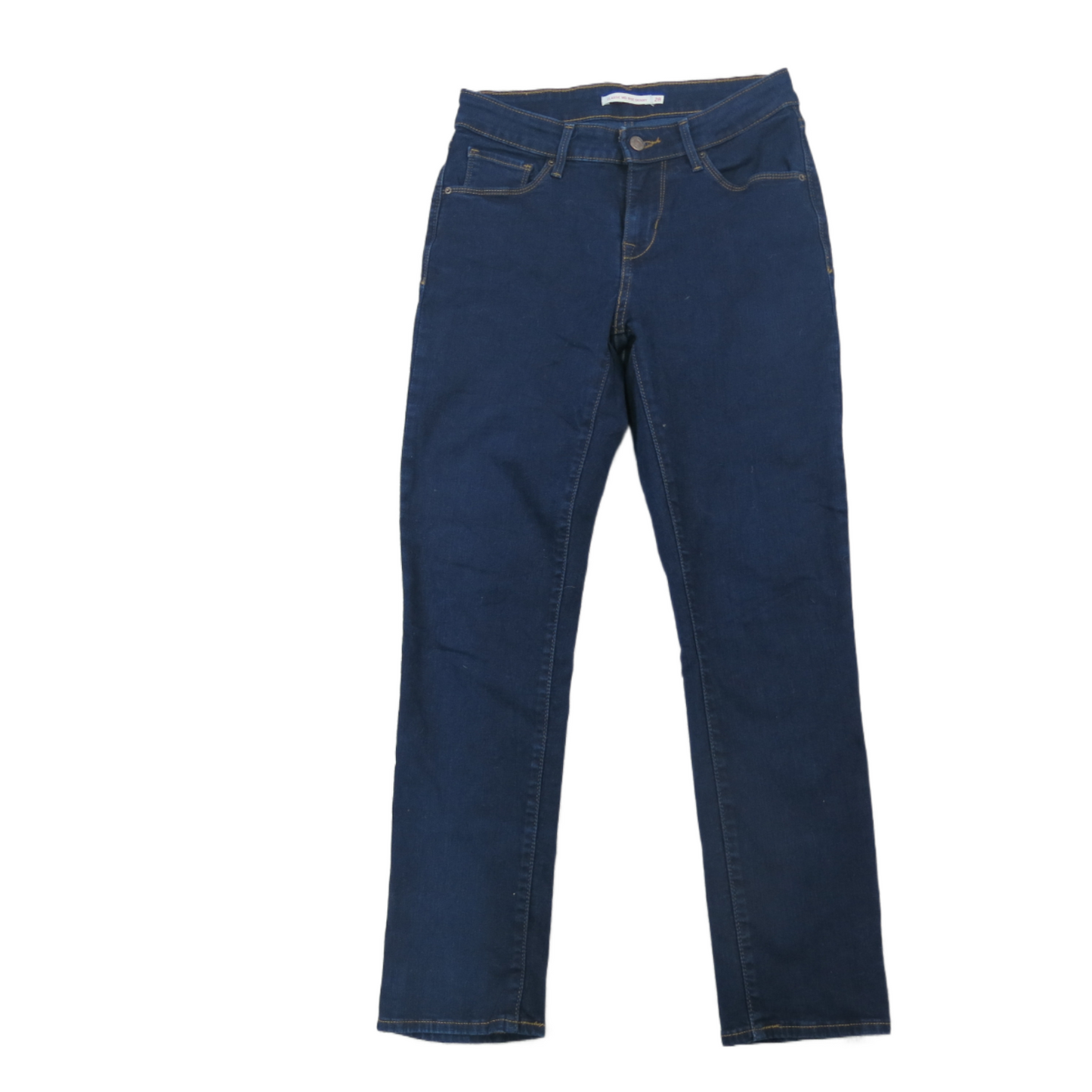 Levis Womens Jeans Classic Mid Rise Skinny Leg Denim Stretch Pockets Blue SZ 28