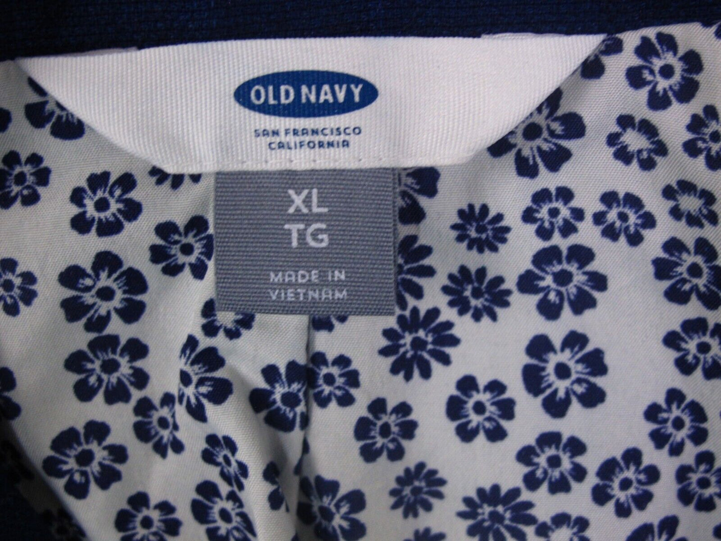 Old Navy Womens Shirt Jacket Front Button Long Sleeves Pockets Blue Size X Large