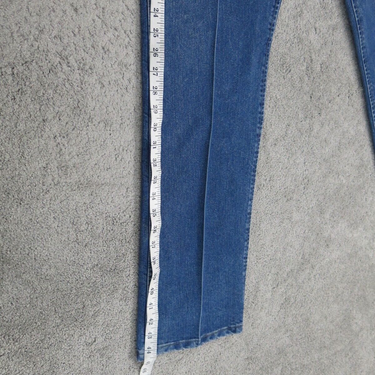 Wrangler Men Jeans Straight Leg Denim High Rise Cotton Pockets Blue Size W38XL34
