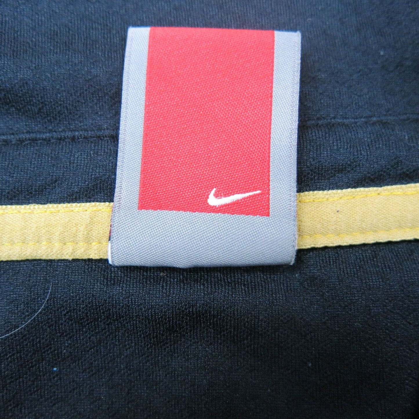 Nike Dri Fit Mens Polo Shirt Short Sleeves Authentic Fit Logo Black Size Large