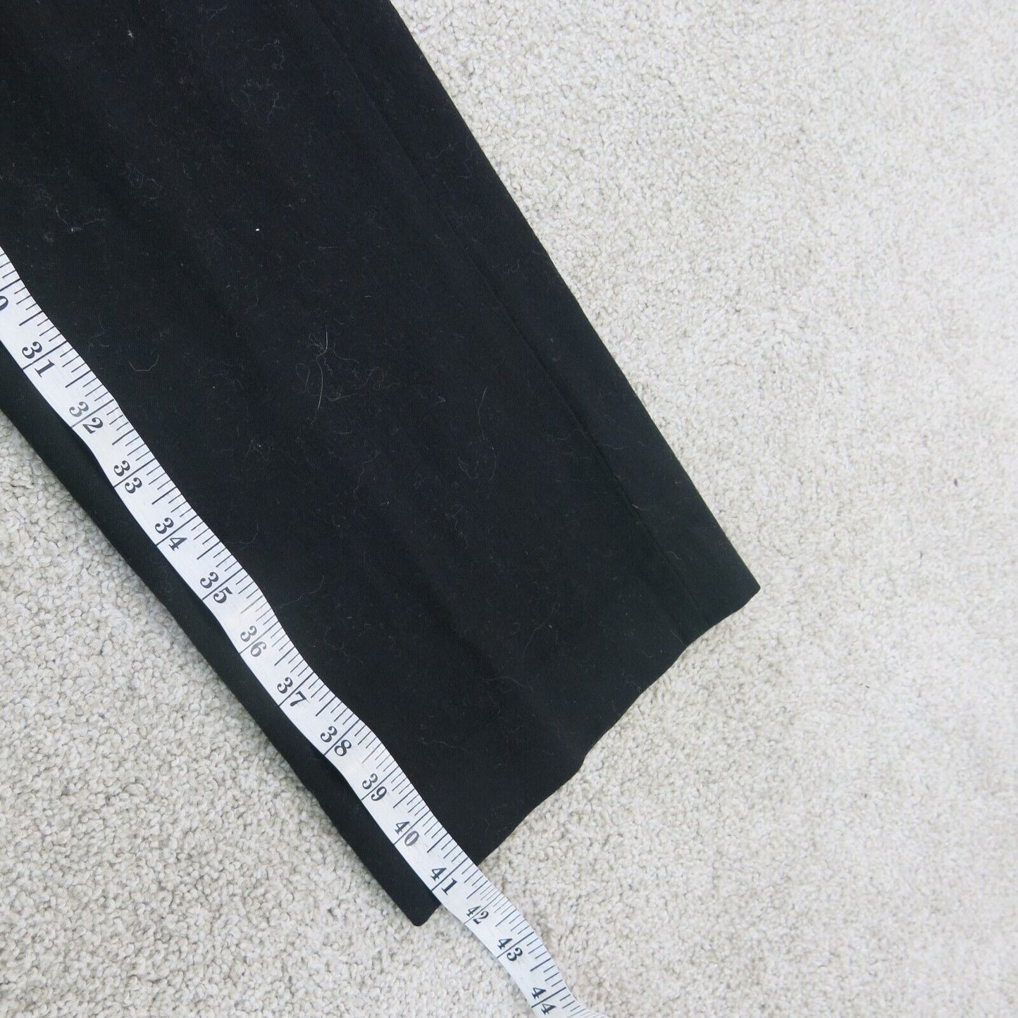 Ralph Lauren Womens Pant Dress Mid Rise Stretch Flat Front Pockets Wools Black 4