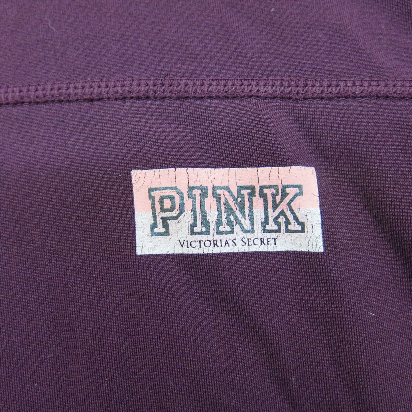 Pink Victorias Secret Womens Sweatshirt High Neck Ultimate Maroon Pink SZ Large
