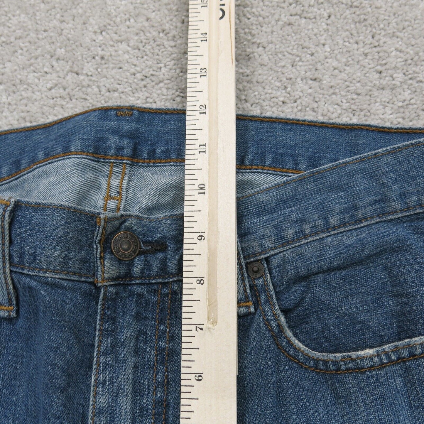Levis 559 Mens Jeans Straight Leg Straight Denim Low Rise Pocket Blue SZ W32XL32