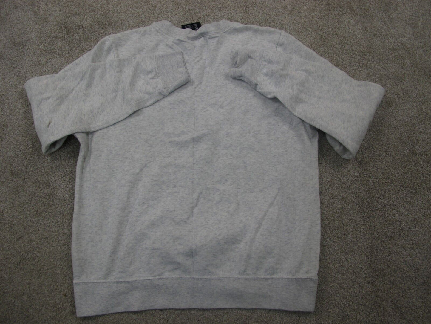 Nike Womens Pullover Sweater Long Sleeves Crew Neck Logo Heather Gray SZ Medium