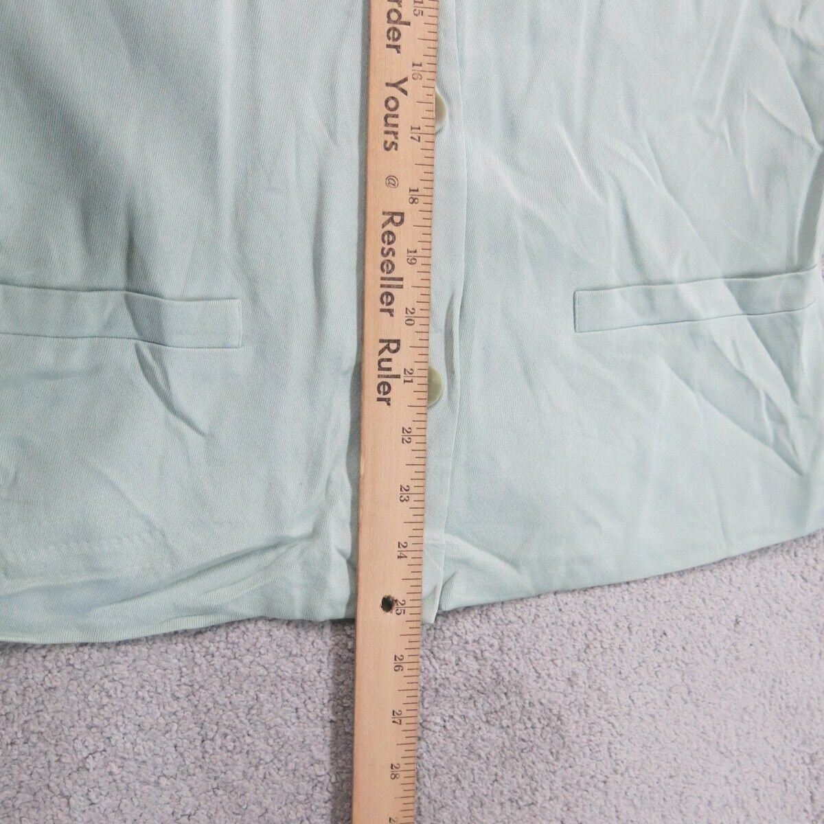 Talbots Womens Blazer Coat Jacket Single Breasted Long Sleeves Aqua Blue Size 6