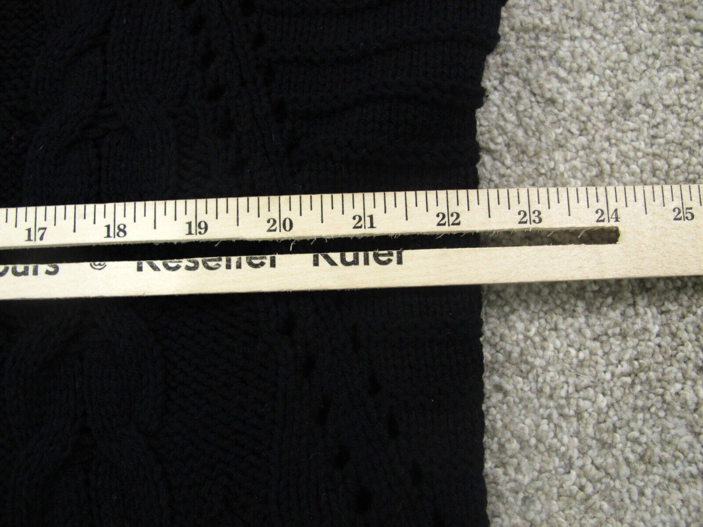 Express Womens  Knitted Sweater Long Sleeves V Neck Black Size Petite Small