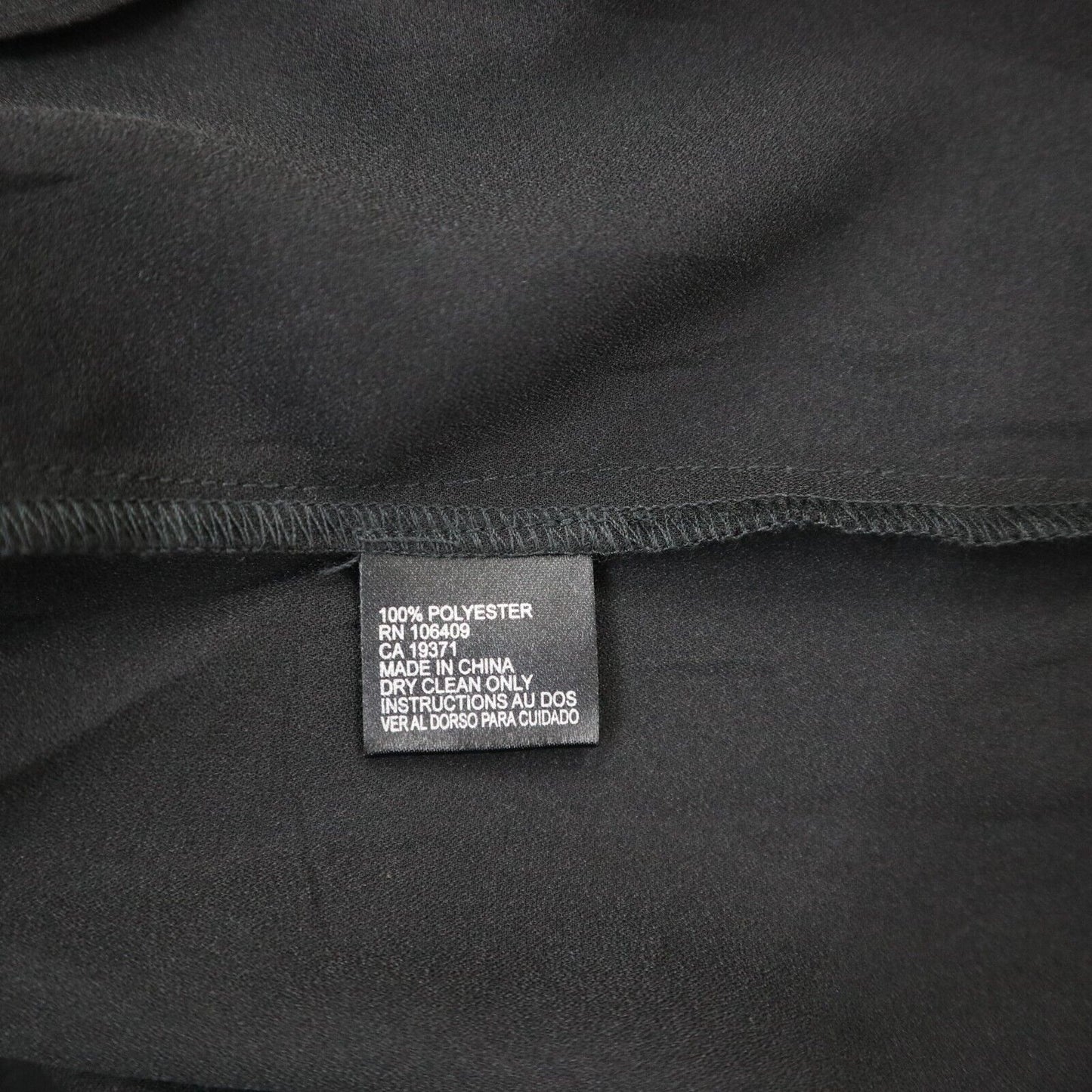Tahari Womens Blouse Top Pullover Flared Sleeves Round Neck Black Size X Small