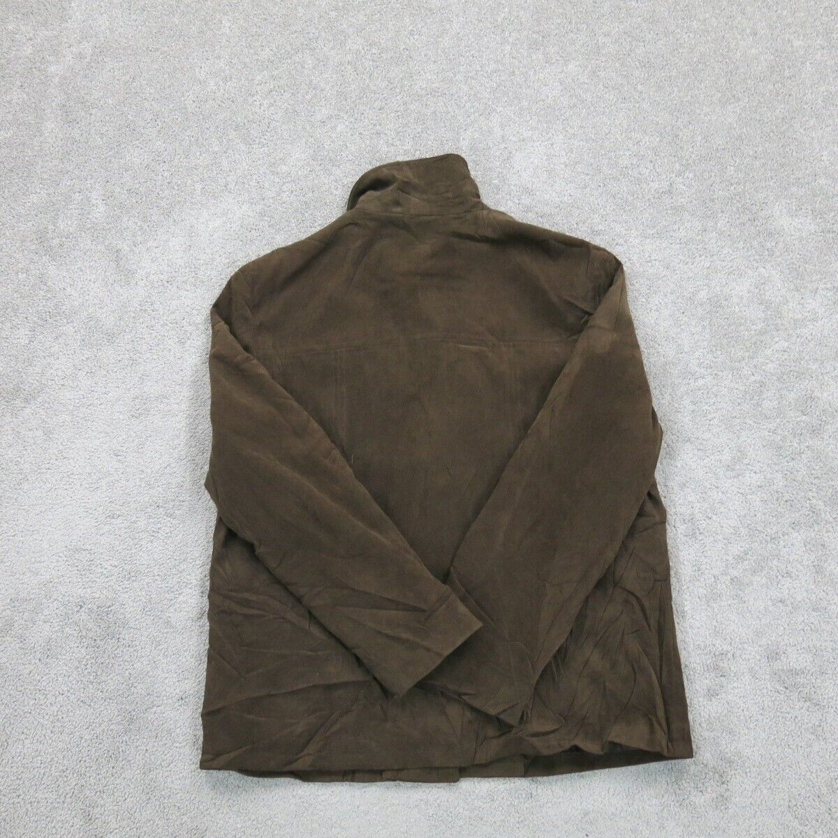 Talbots Womens Blazer Coat Jacket Single Breasted Long Sleeves Brown Size Small