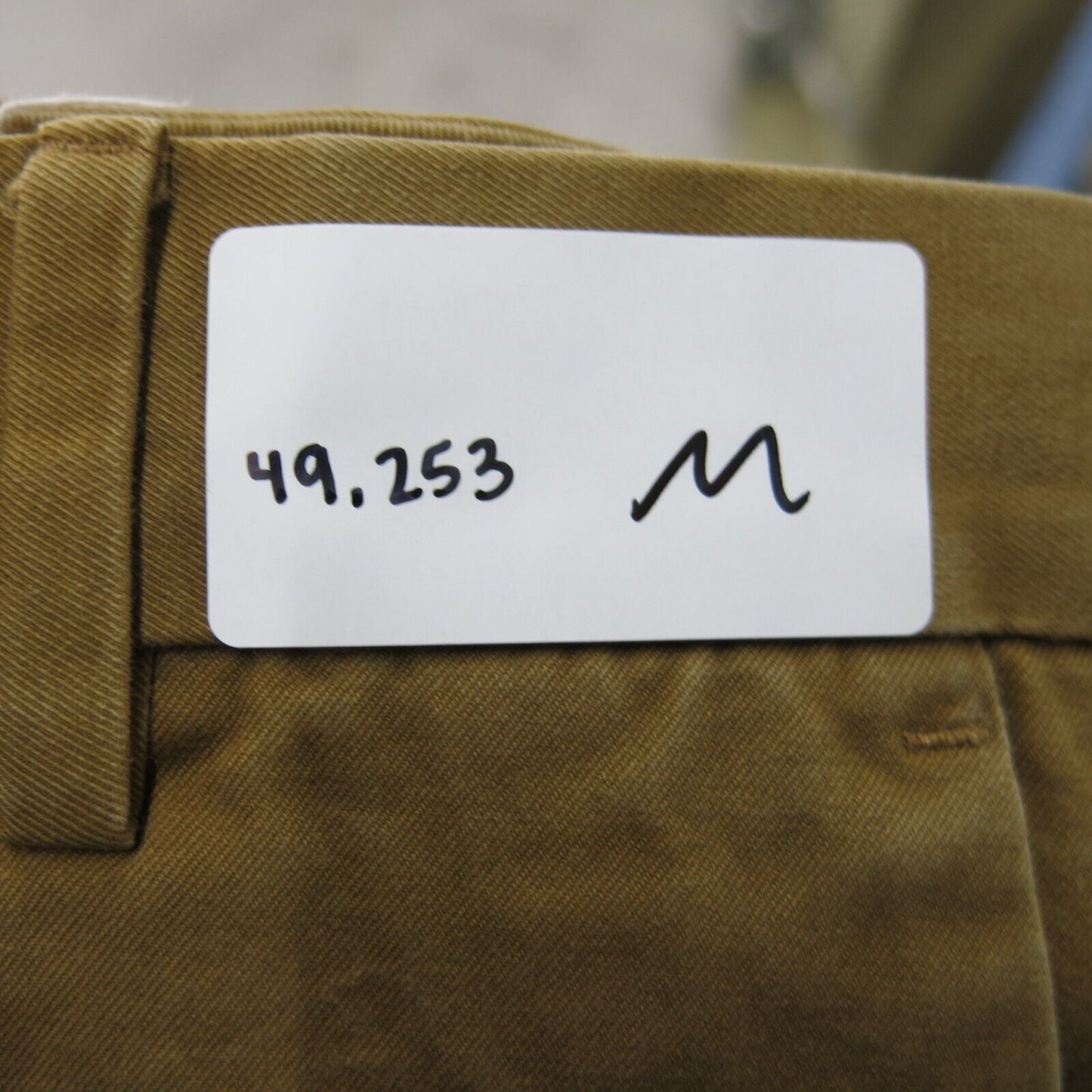 GAP Mens Pant Slim Straight Leg Chino Low Rise Pockets Gold Blown Size W28XL30