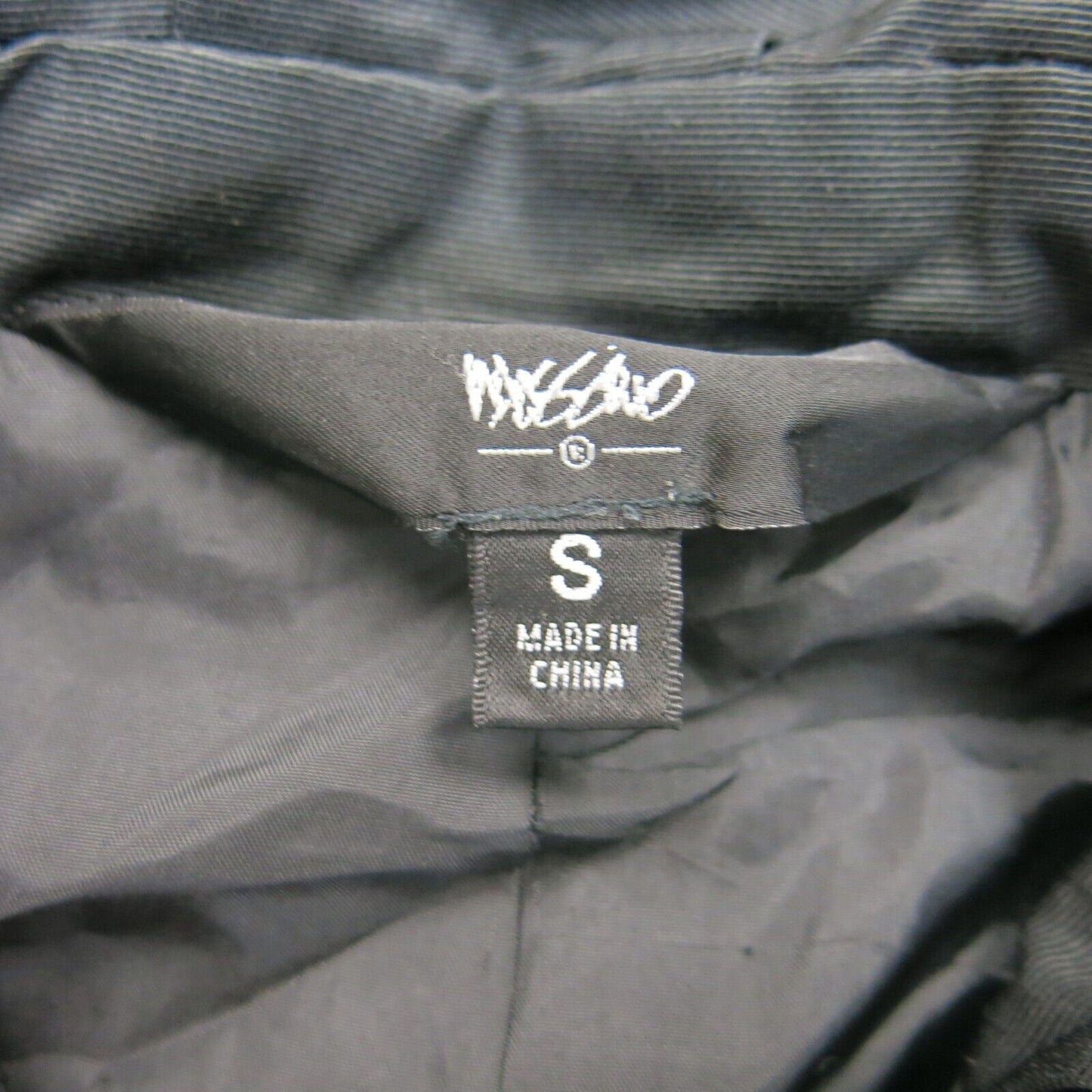 Massimo Womens Coat Jacket Double Breasted Long Sleeves Black Size Small