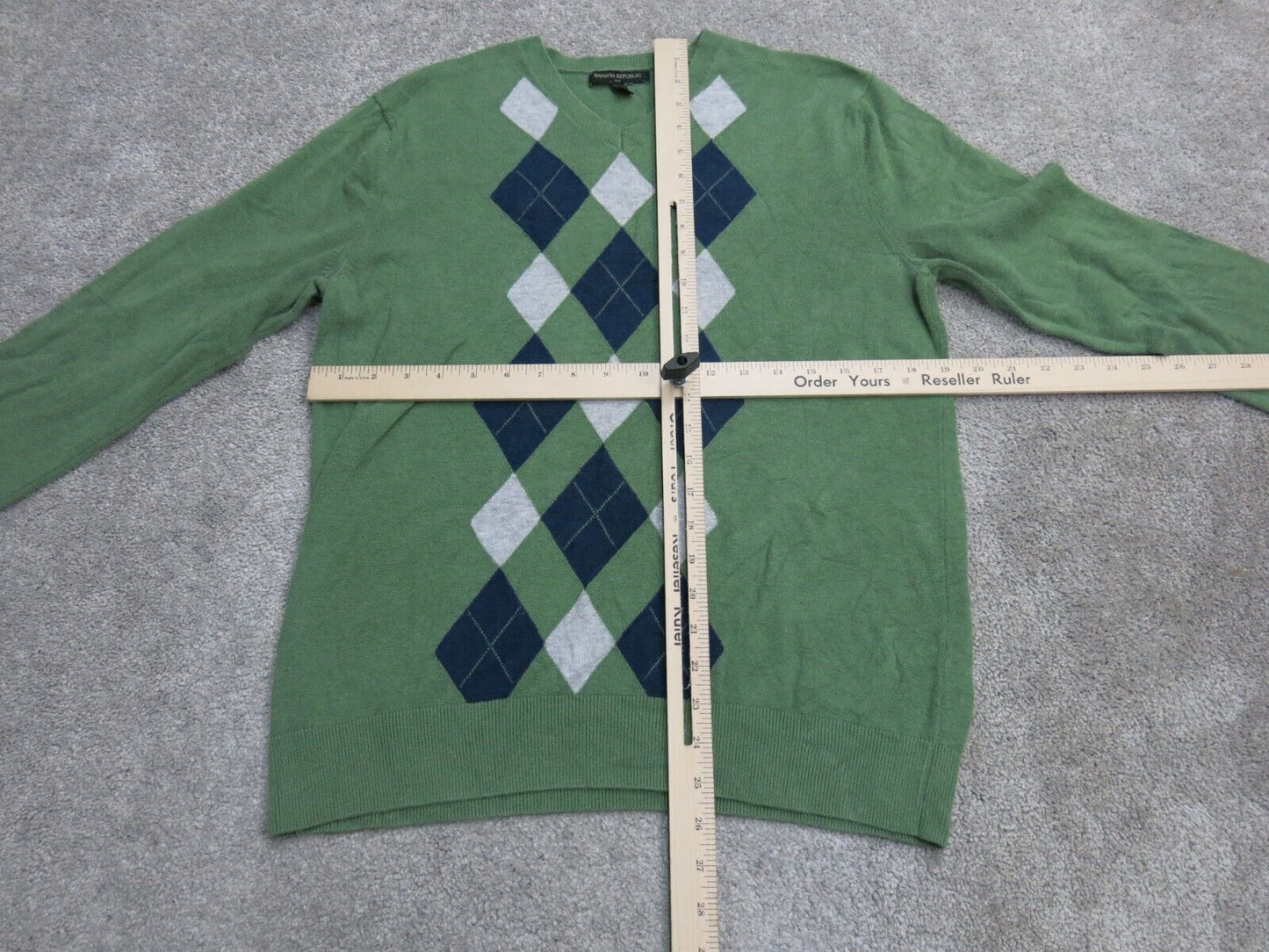 Banana Republic Womens Pullover Knitted Sweater Long Sleeves Green Size Medium