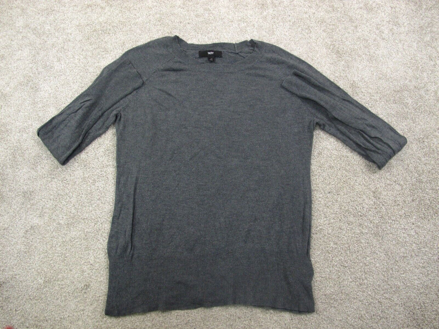 Mossimo Womens Crew Neck Sweater Pullover Long Sleeves Black Size Large