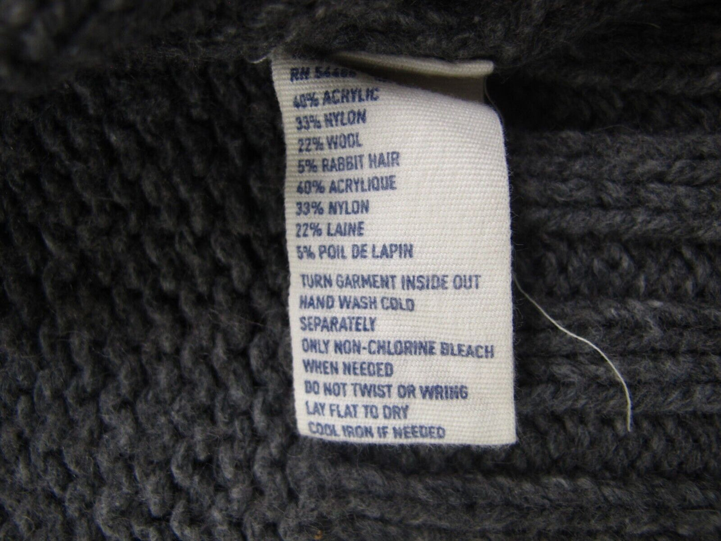 American Eagle Outfitter Womens Pullover Sweater Knitted Cap Sleeves Black SZ M