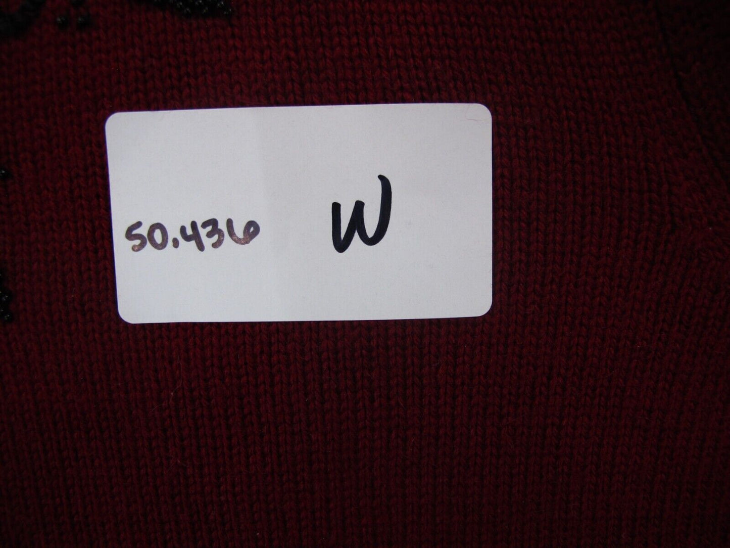 Talbots Womens Pullover Sweater Long Sleeves Embroidered V Neck Red Size XS