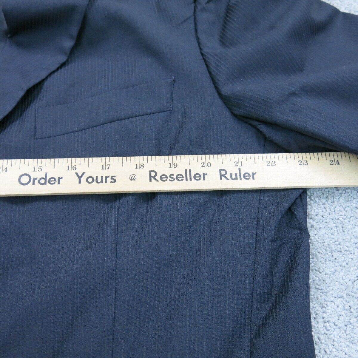 BOOS Hugo Boss Mens Long Blazer Coat Single Breasted Pockets Black Size 42R