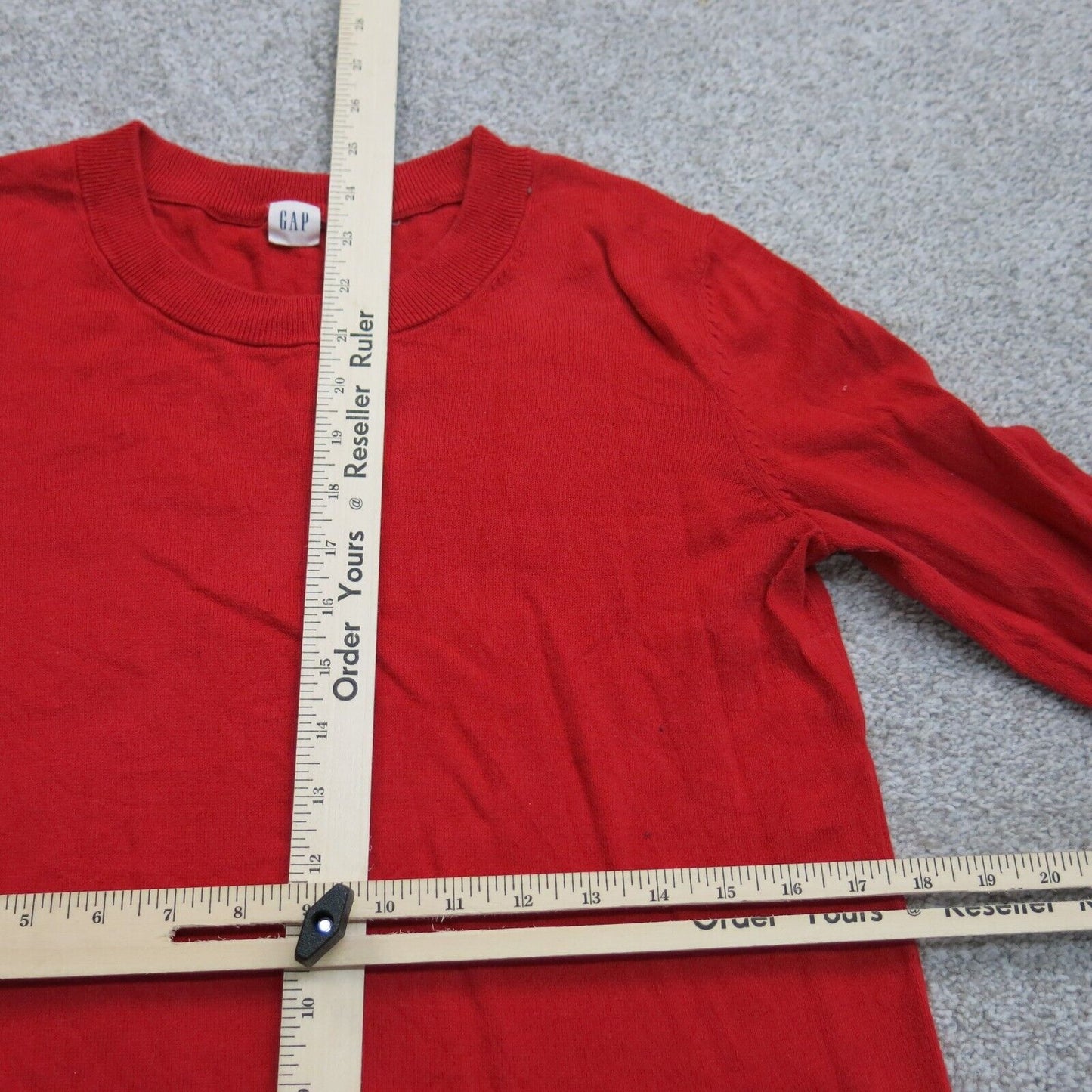 Gap Womens Pullover Knitted Sweater Long Sleeve Crew Neck Red Size Small