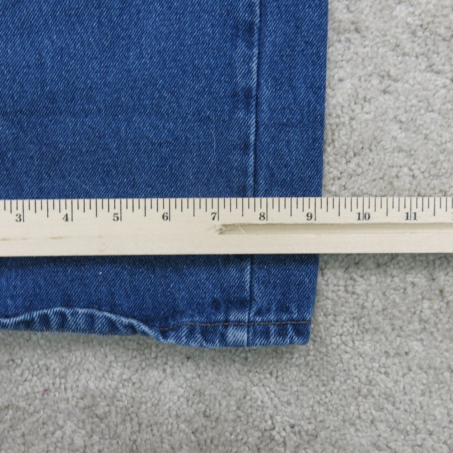 Wrangler Mens Jeans Straight Leg Denim Mid Rise 100% Cotton Blue Size W40XL29