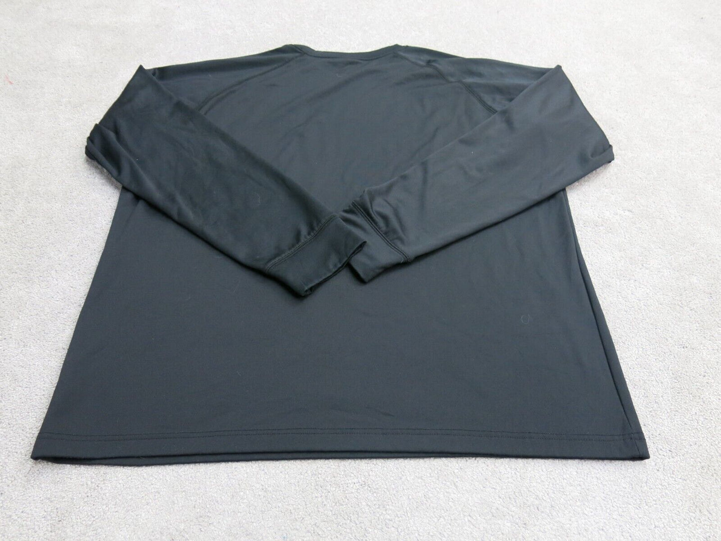 Columbia Sportswear Men Sweatshirt Crew Neck Long Sleeve Logo Black Size X Large