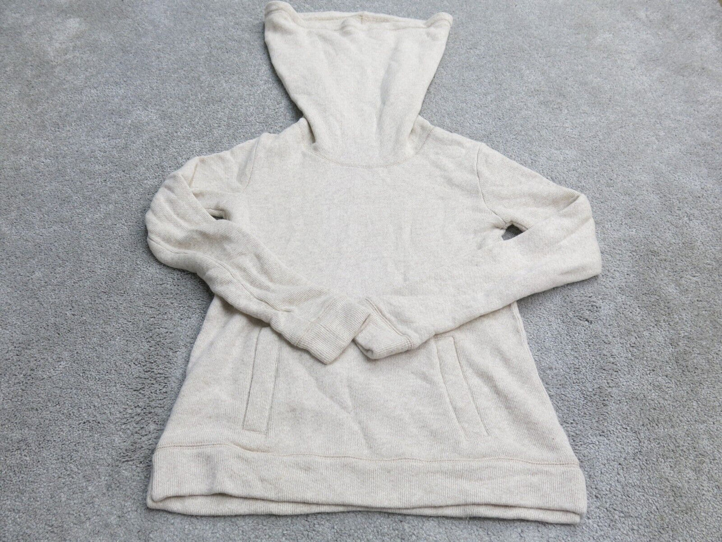 J. Crew Womens Pullover Sweater Long Sleeves Cowl Neck Pocket Beige Size X Small
