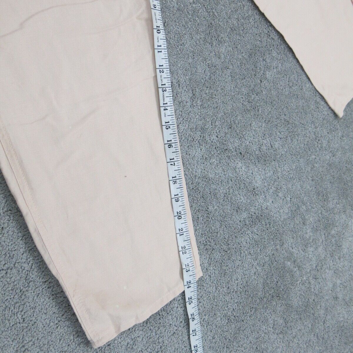Womens Activewear Sweatpants Drawstring Waist High Rise Ivory Pink Size Large