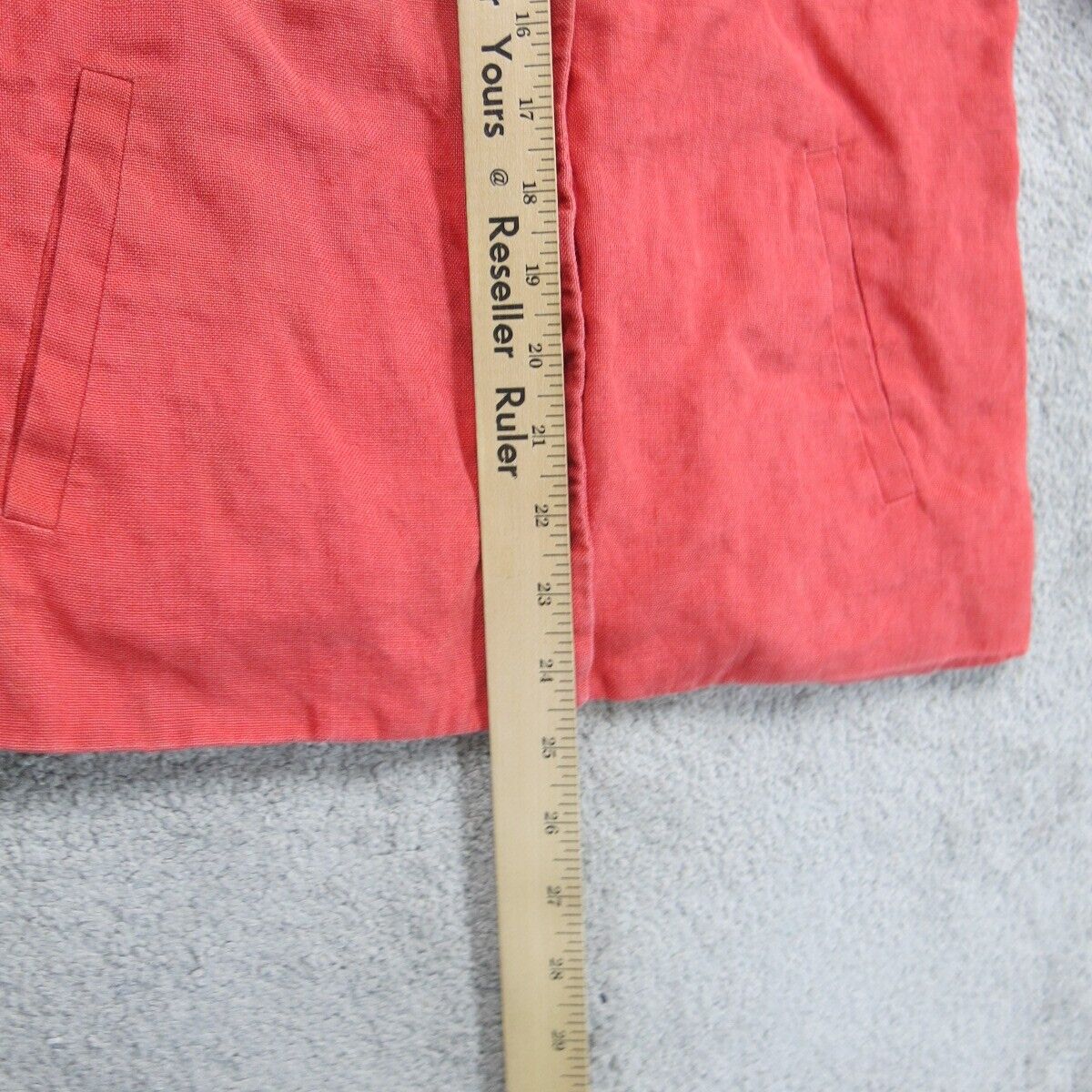 Talbots Womens Coat Jacket Button Up Collared Long Sleeve Red Size 8