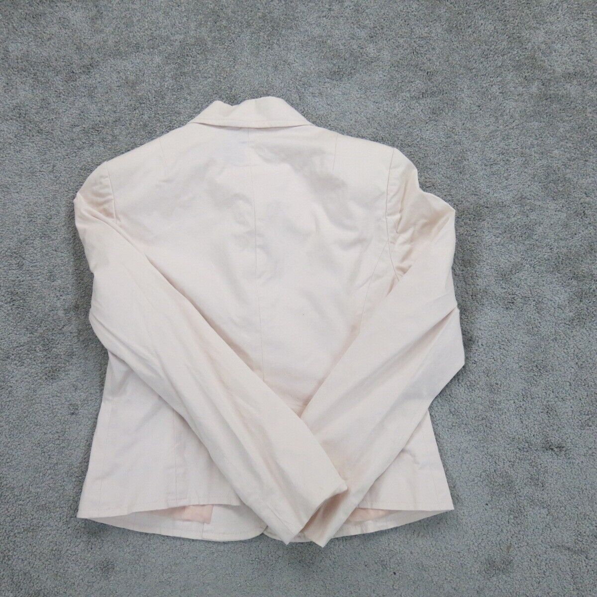 Talbots Womens Blazer Coat Single Breasted Button Front Light Pink Size 4P