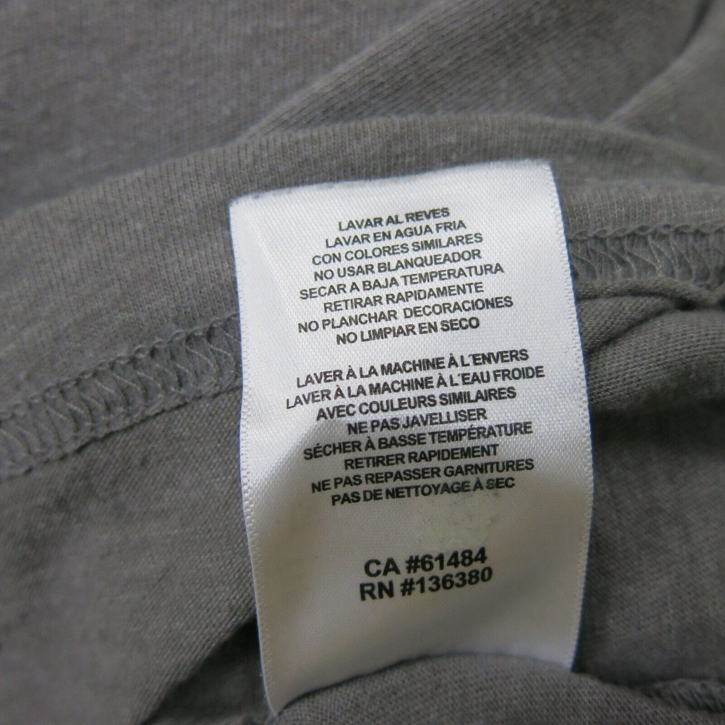 Genuine Merchandise Mens Crew Neck T Shirt Short Sleeves Graphic Tee Gray SZ XL