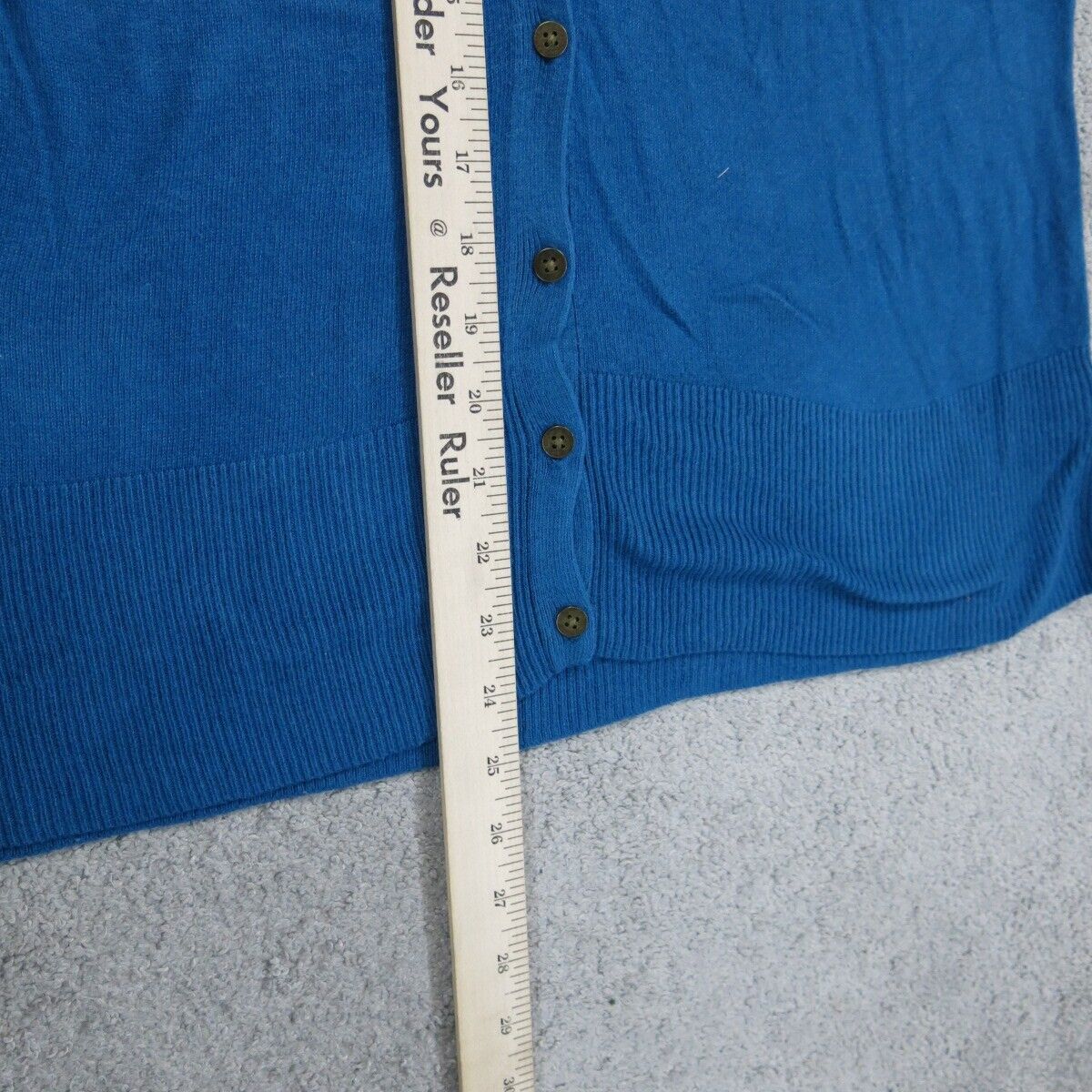 Mossimo Womens Knitted Cardigan Sweater Long Sleeves Blue Size Medium