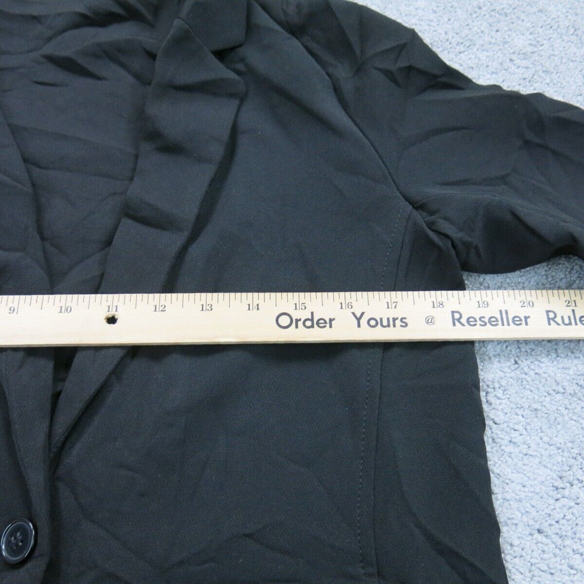 H&M Womens Blazer Coat Single Breasted Long Sleeve Pockets Black Size 13-14Y