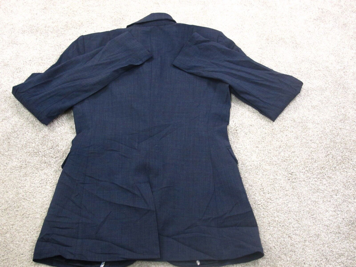 Banana Republic Womens Blazer Coat Long Sleeves Stretch Navy Blue Size 2 Tall