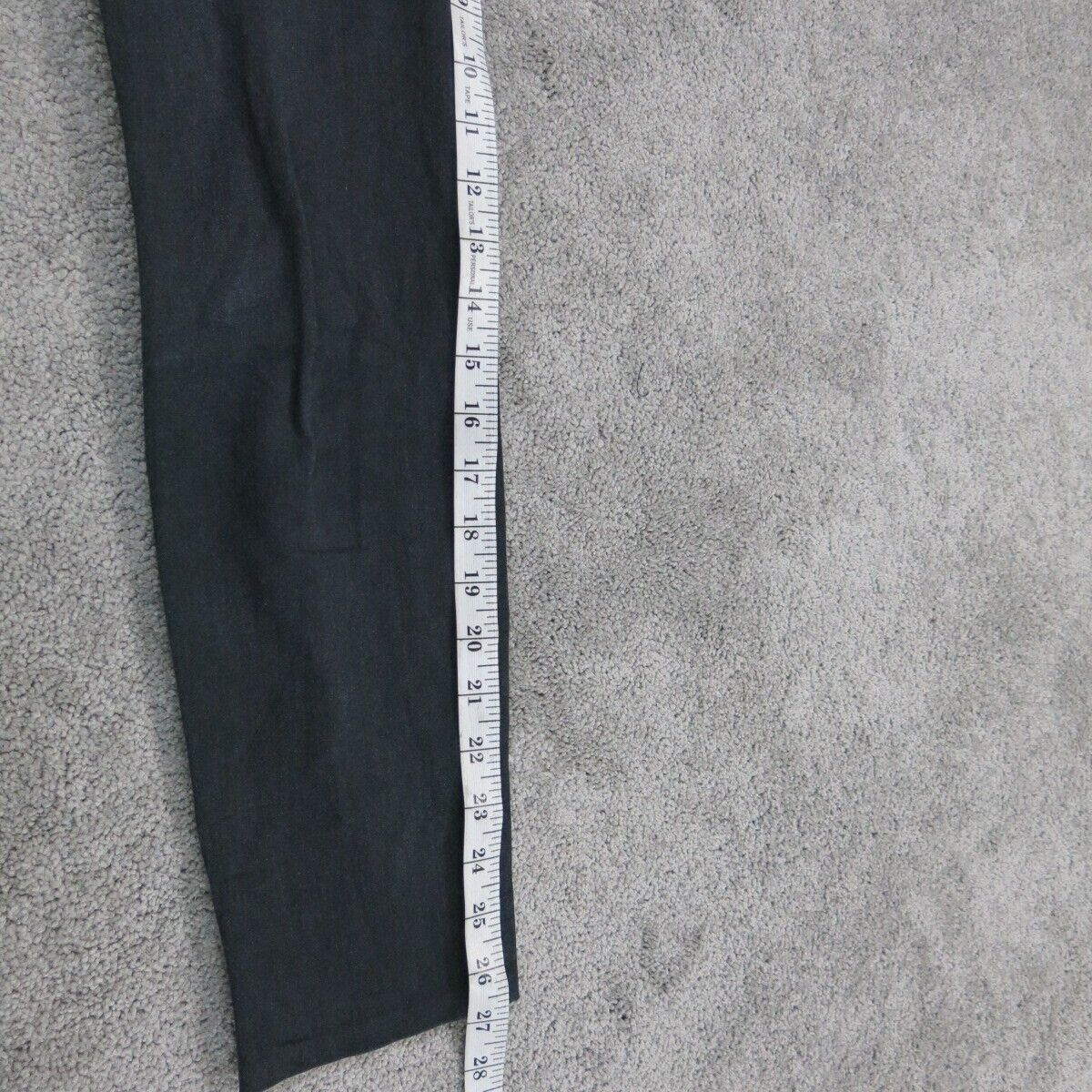 Vintage Women Skinny Ankle Pants Casual Mid Rise Pockets Black Size 0