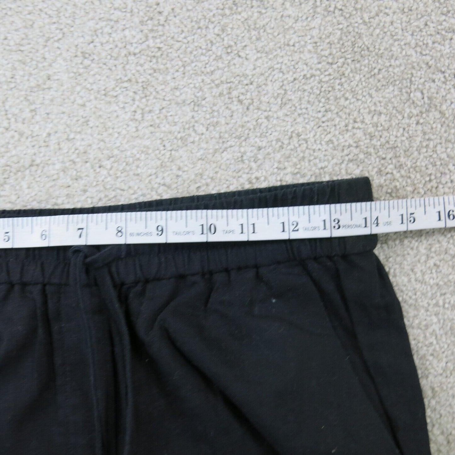 J. Crew Womens Activewear Sweatpants Mid Rise Drawstring Waist Logo Black Size 0